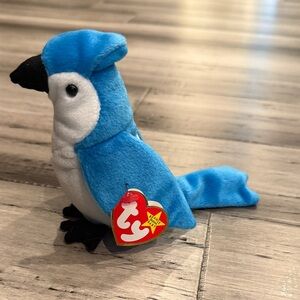 NWT collectible Blue and White Plush Bird Toy